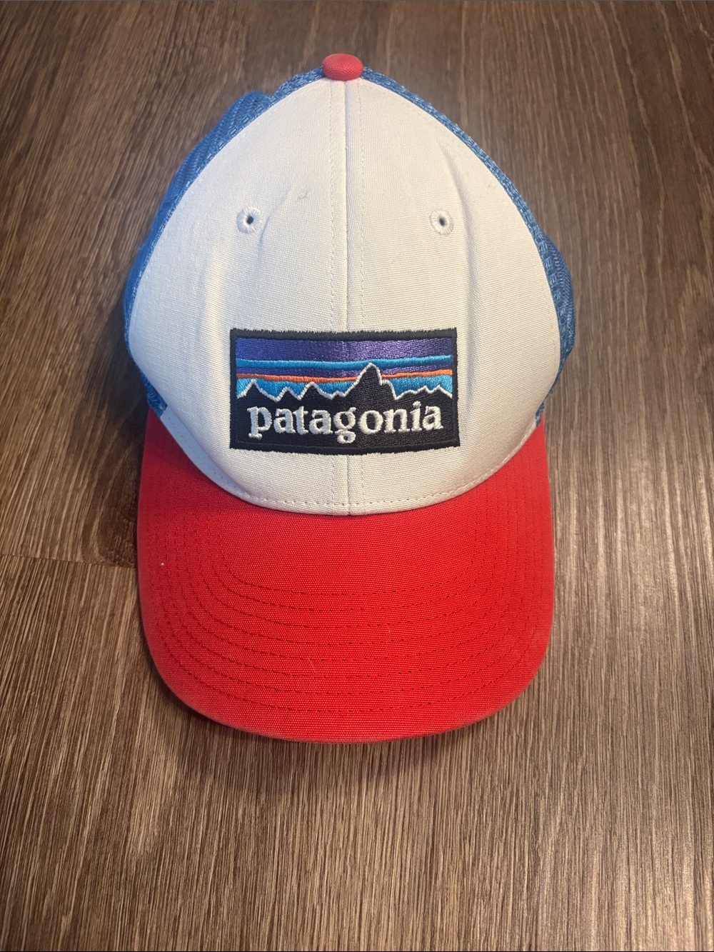 Patagonia Red, White & Blue Logo Trucker Cap